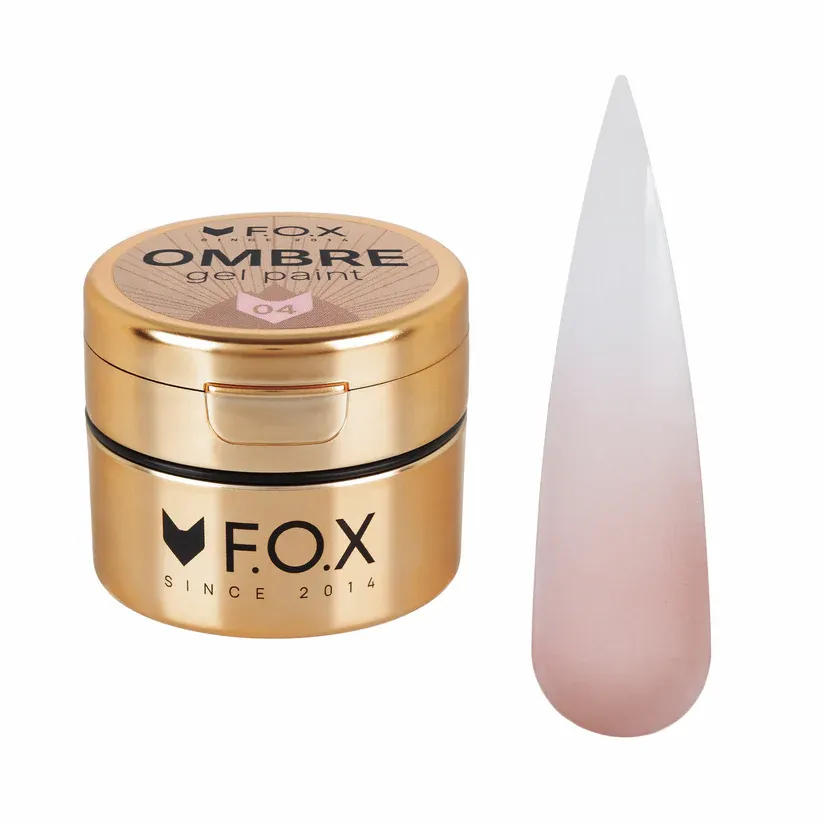 Гель-краска для омбре F.O.X Ombre Gel Paint №004, 5 мл