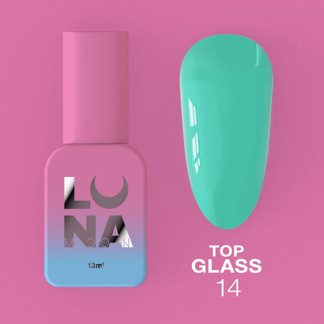 Топ для гель-лаку LUNA Glass №14, 13 мл