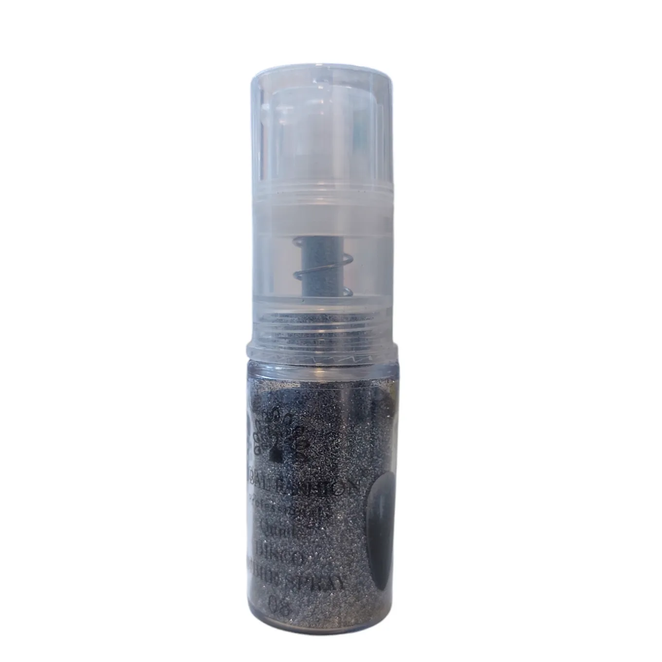 Сухий спрей для градієнта Global Fashion Ombre Spray DISCO, світловідбиваючий №8, чорний, 10 г