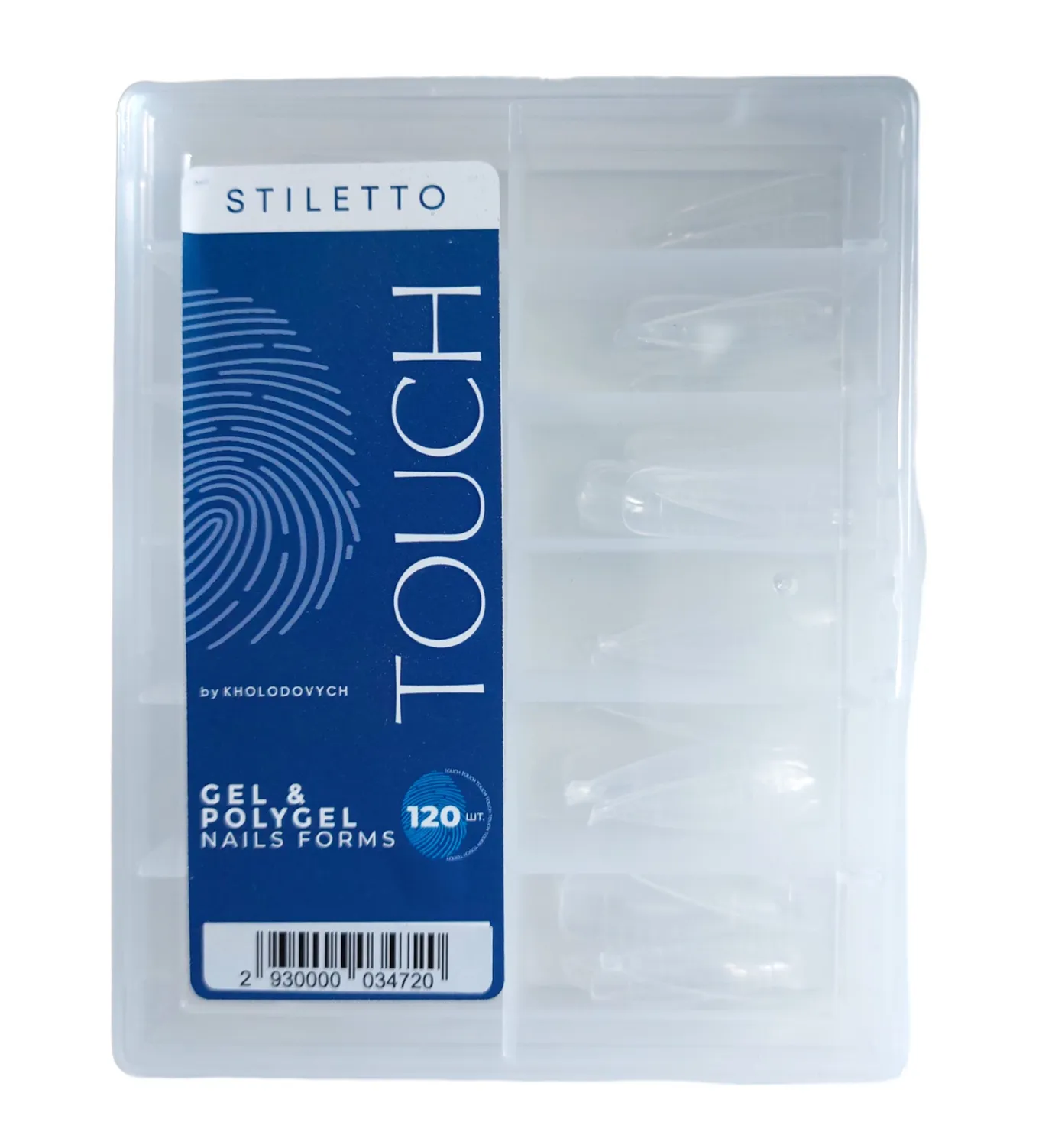 Типси для нарощування Touch Stiletto, 120 шт