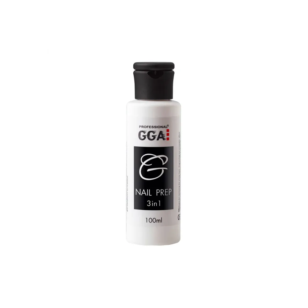 Знежирювач для нігтів GGA Professional Nail Prep 3 в 1, 100 мл