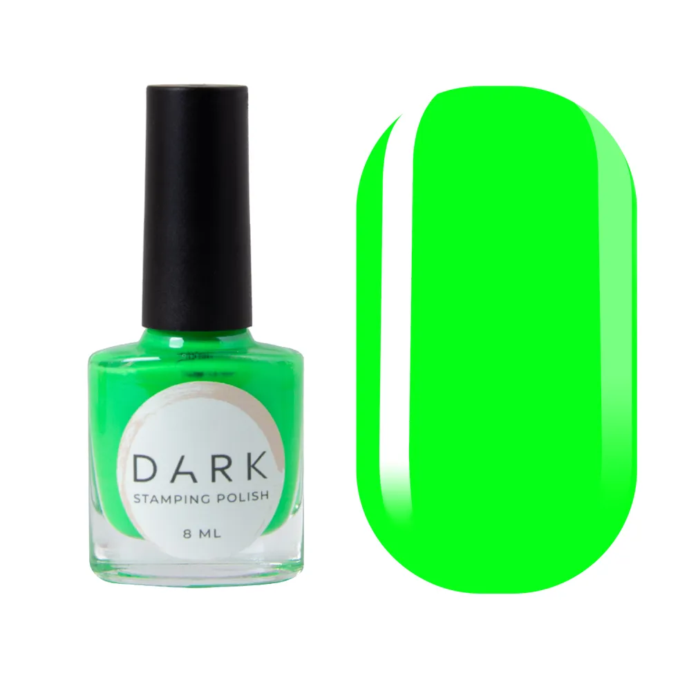 DARK Stamping polish неоновий зелений №27 , 8 ml