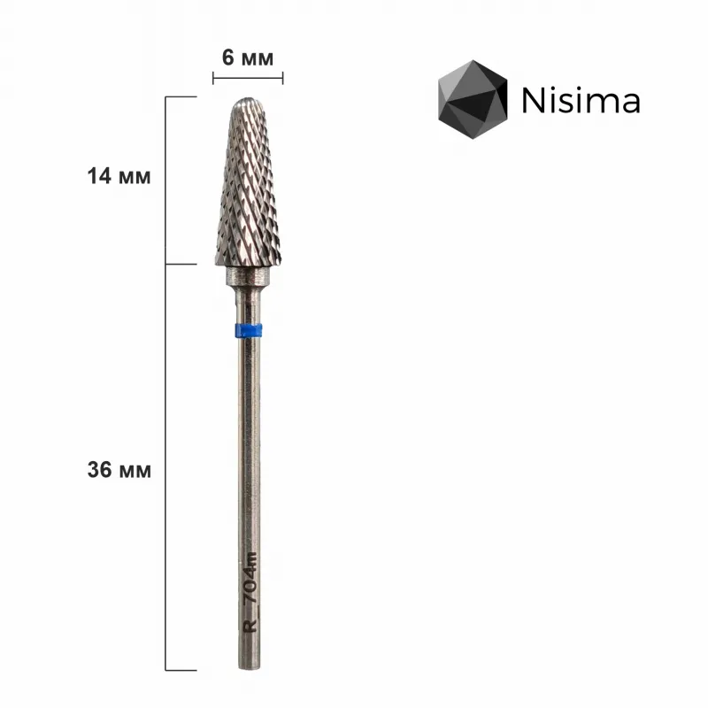 Насадка NISIMA твердосплав кукурудза синя для шульги L_704mK