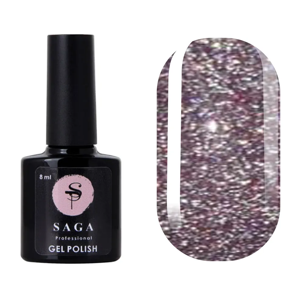 Гель-лак Saga Professional  Fiery gel № 14 світловідбивний, 8 мл