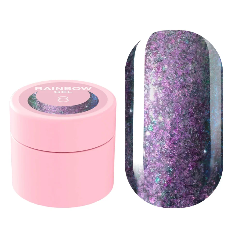 Гель-гліттер LUNA Rainbow Gel №8, 5 мл