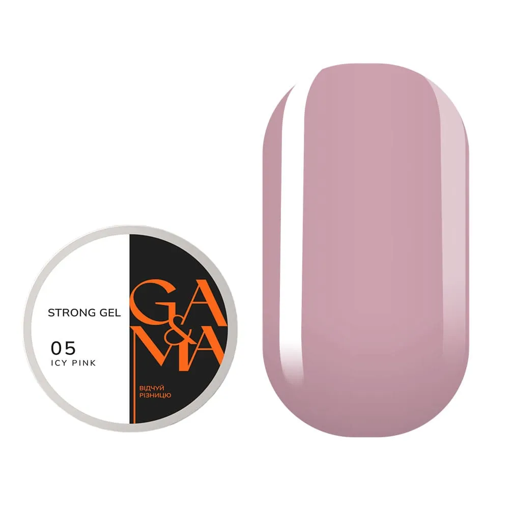 Гель GÉMELY ex GA&MA Strong gel №5 Icy Pink, 30 мл