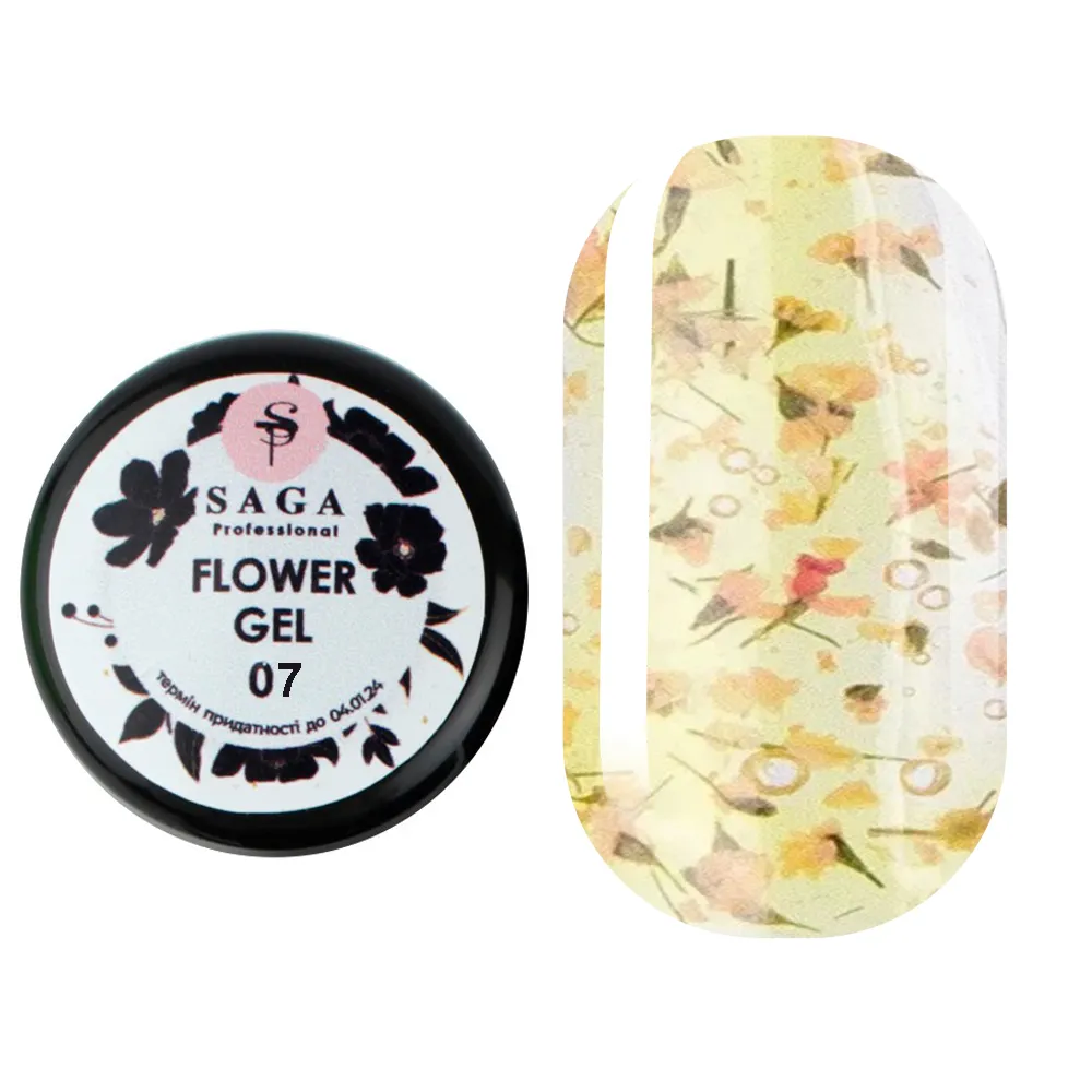 Гель SAGA Professional Flower Gel 7, 5 мл