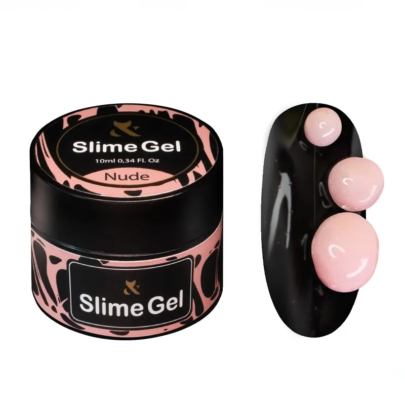 Гель-жуйка для дизайну нігтів F.O.X. Slime Gel Nude, 12 мл