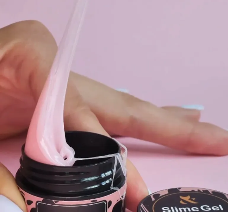 Гель-жуйка для дизайну нігтів F.O.X. Slime Gel Nude, 12 мл