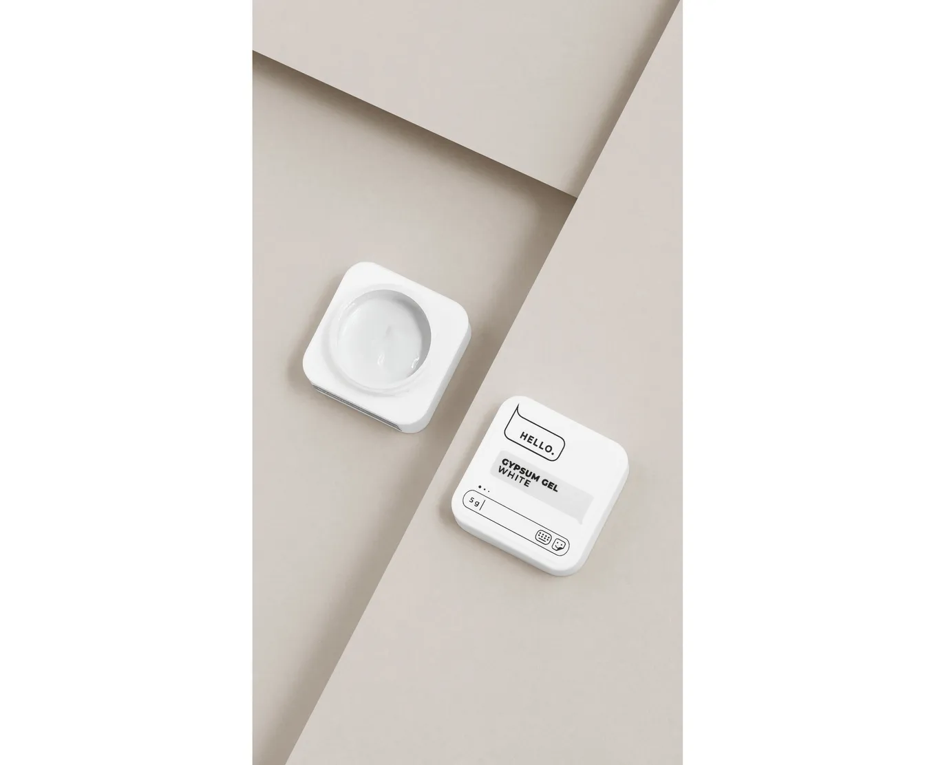 HELLO Gypsum Gel white, 5 г