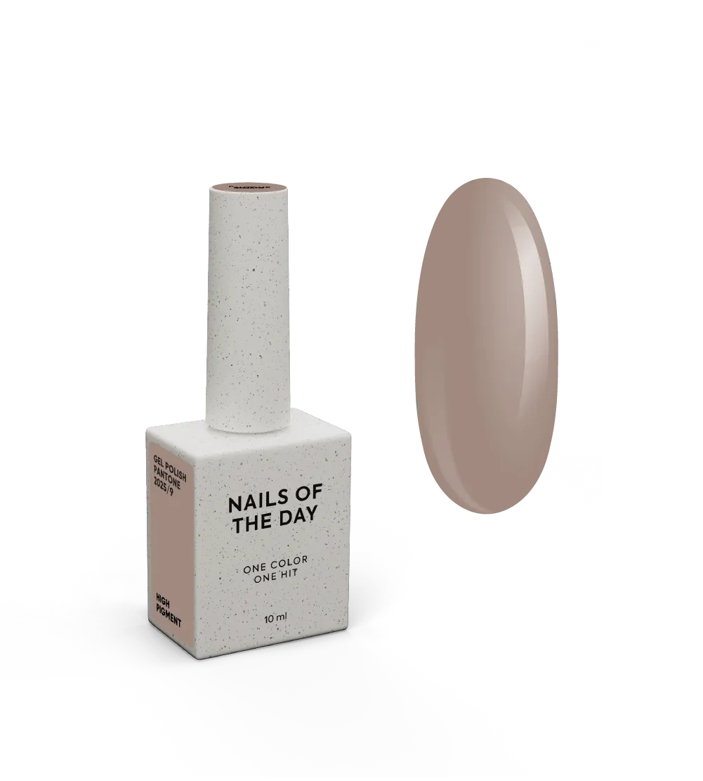 гель лак NAILSOFTHEDAY let’s special Pantone2025/09, 10 мл - холодний кавово-бежевий NEW