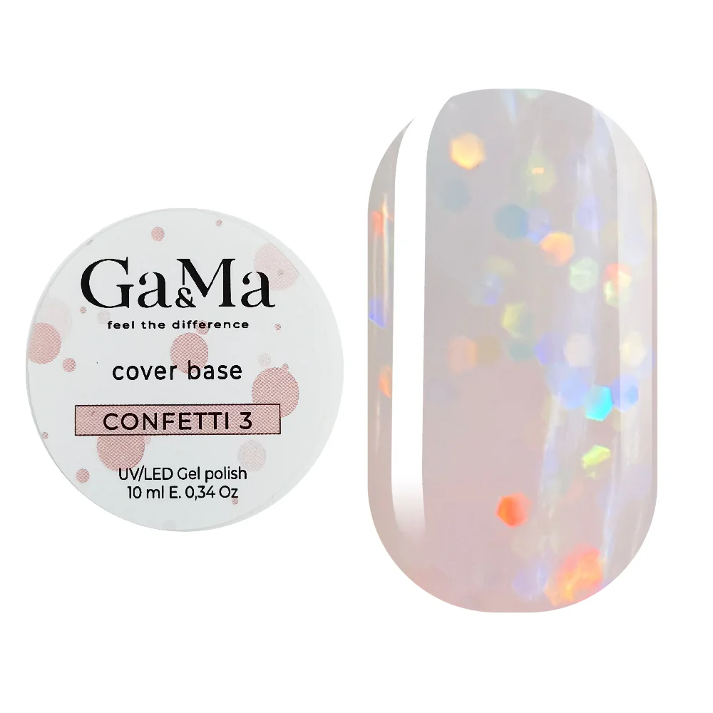 База камуфлююча GÉMELY ex GA&MA Confetti №3, 10 мл