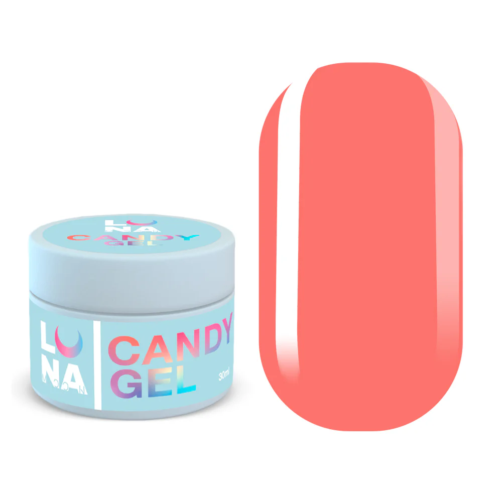 LUNA Candy gel 10, камуфлюючий гель, кораловий, 30 мл