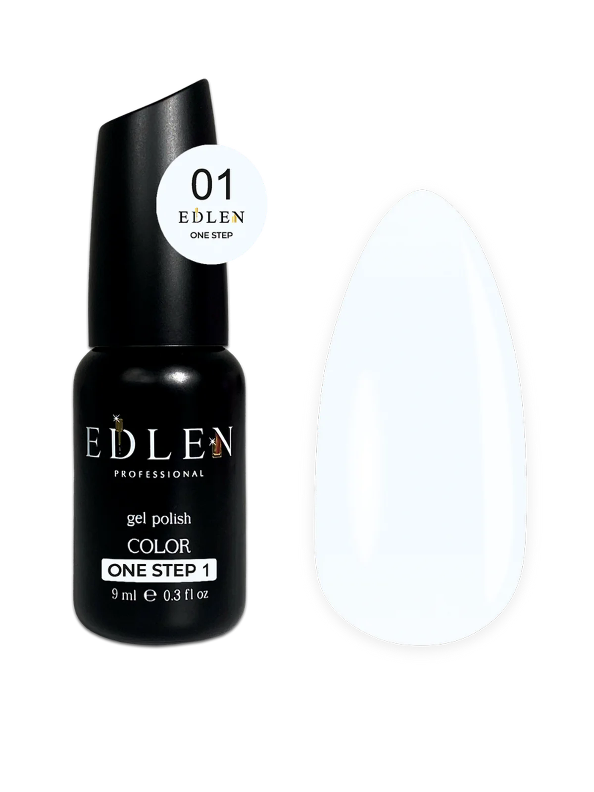 Однофазный гель-лак Edlen One Step, №01, 9 мл