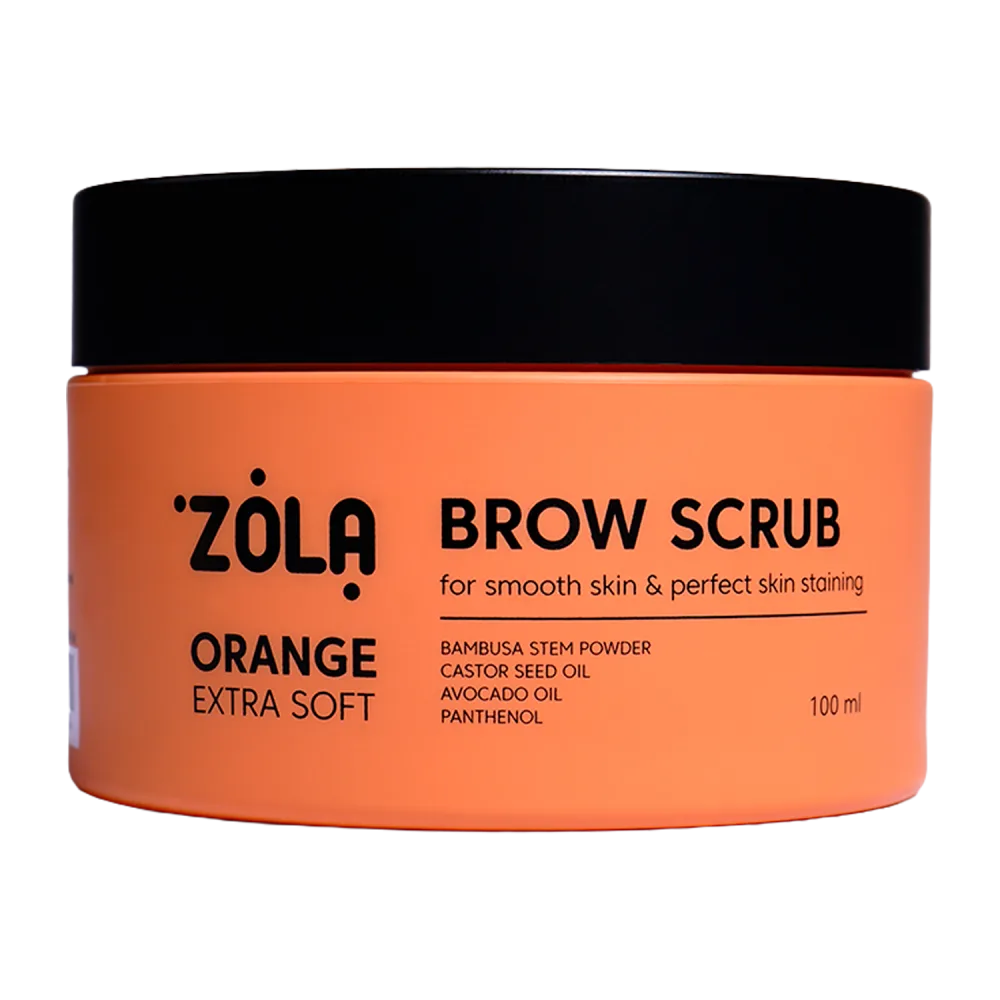 Скраб для брів ZOLA Extra Soft Апельсин, 100 мл