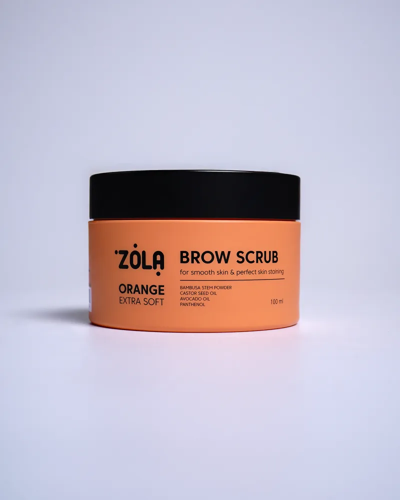 Скраб для бровей ZOLA Extra Soft Апельсин, 100 мл