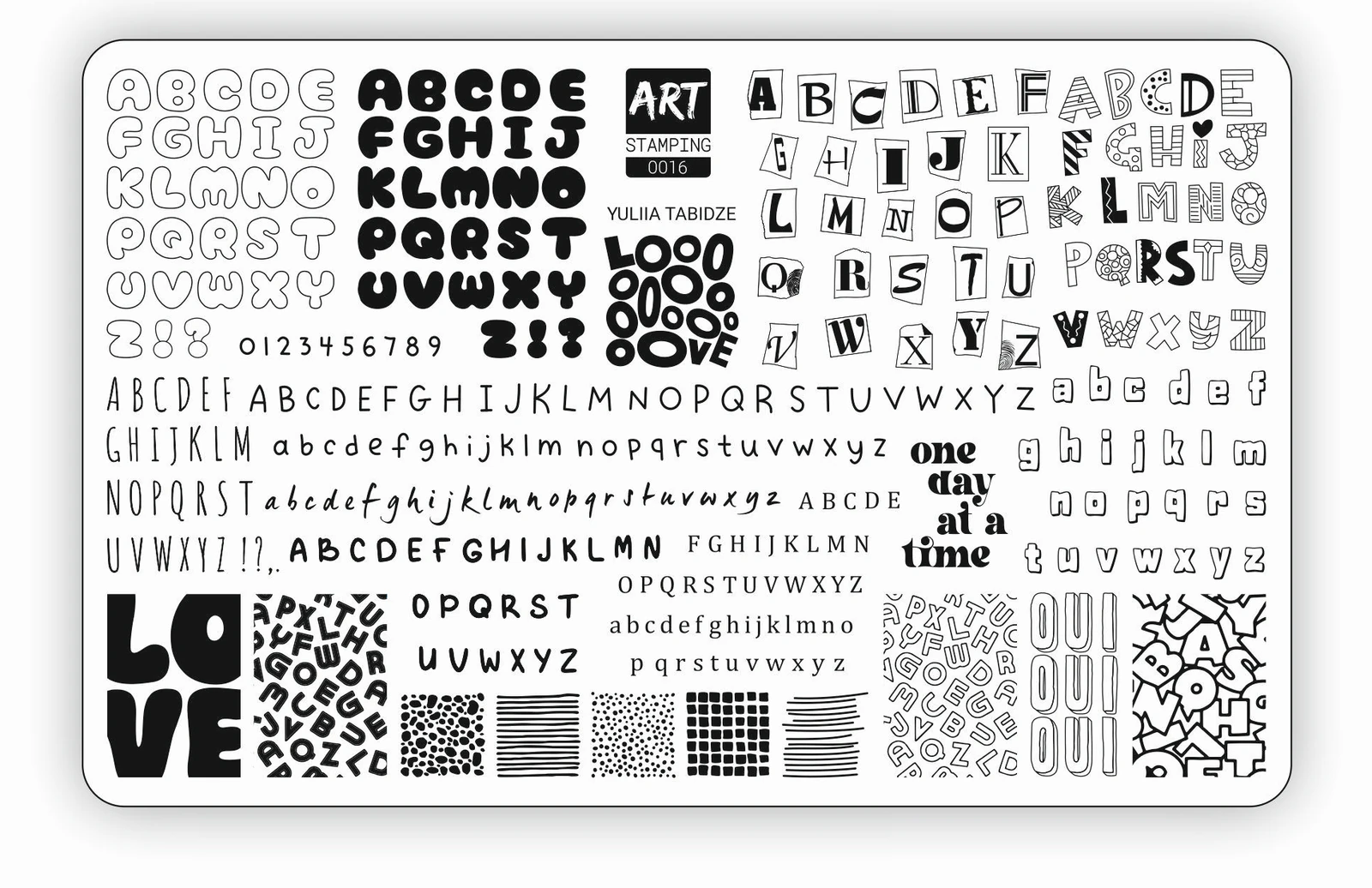 Пластина для стемпінгу Art Stamping №0016