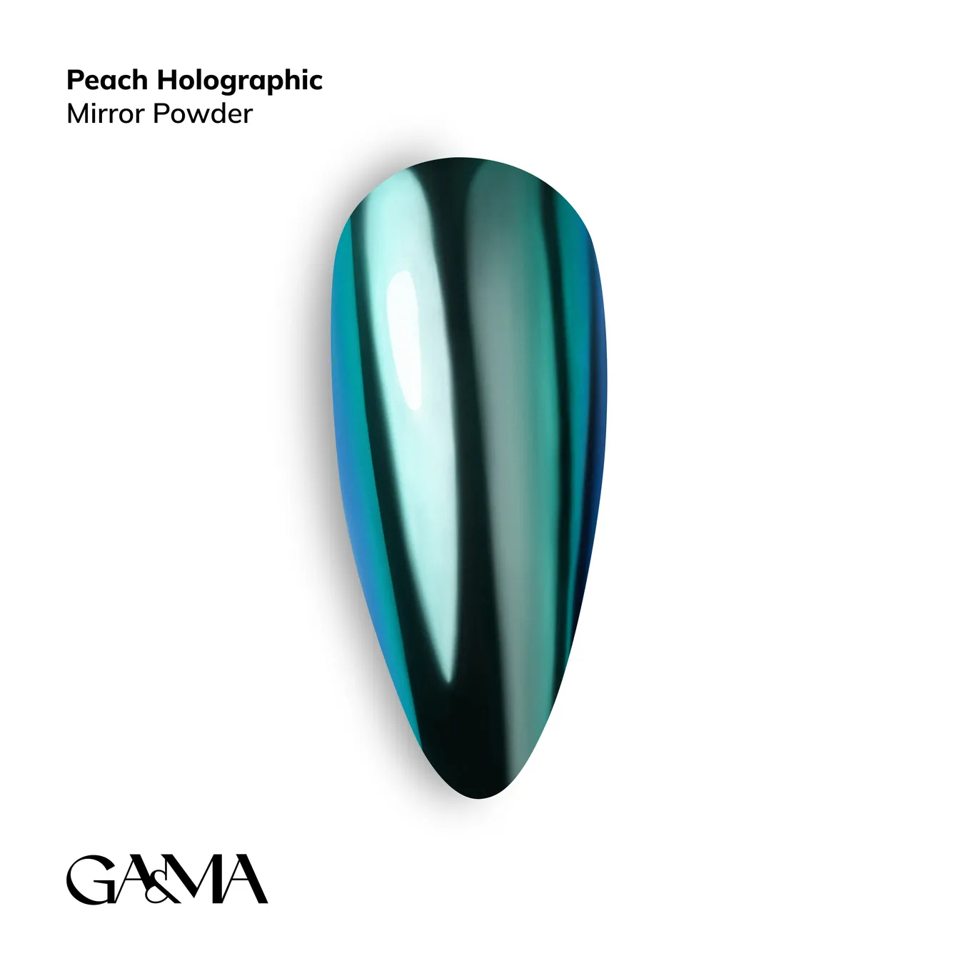 Втирка GÉMELY ex GA&MA №5, Peach holographic, 0,3 г