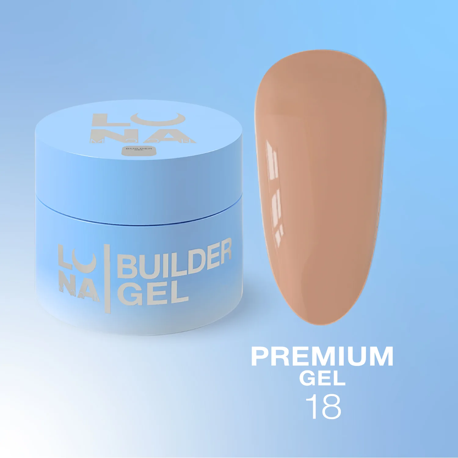 Камуфлюючий гель LUNA Premium gel 18, 15 мл