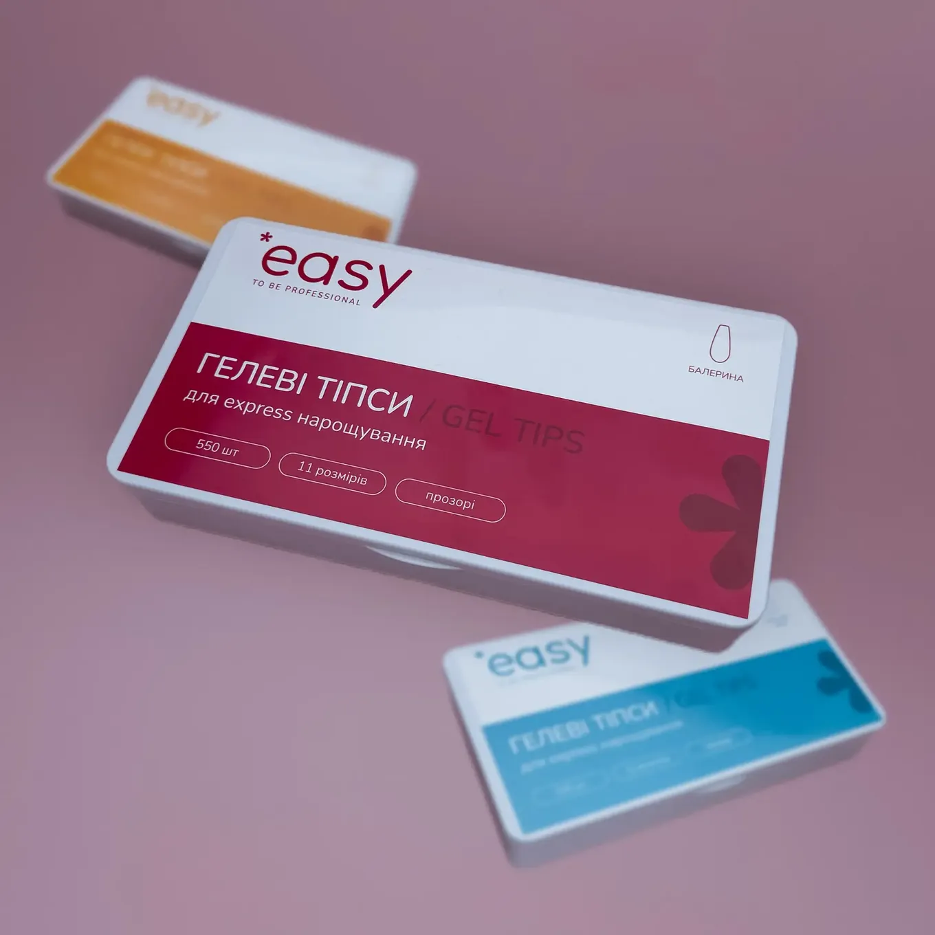 Гелеві типси для нарощування Easy "Балерина"