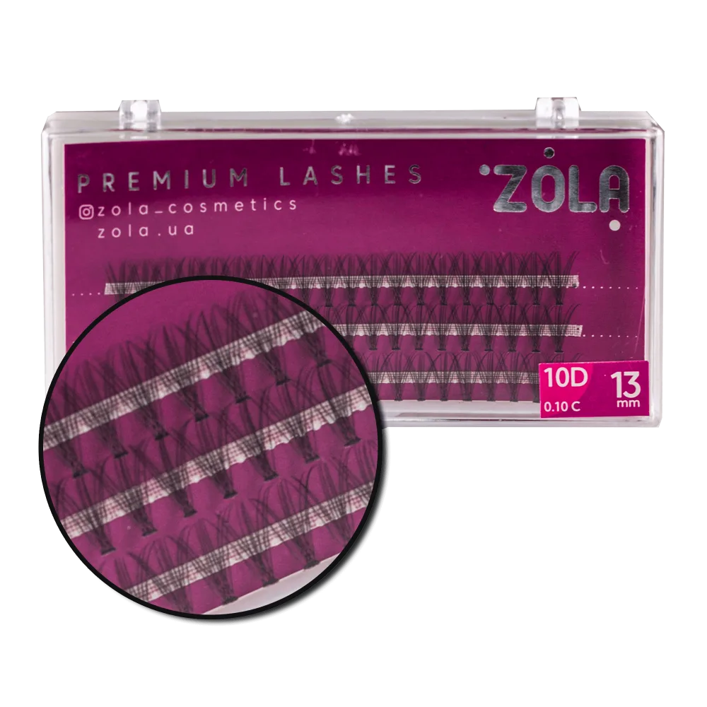 Ресницы-пучки ZOLA 10D (13mm)