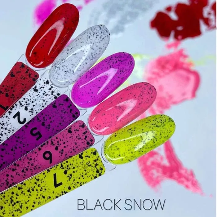 Гель-лак Saga Professional Black Snow №2, 9 мл