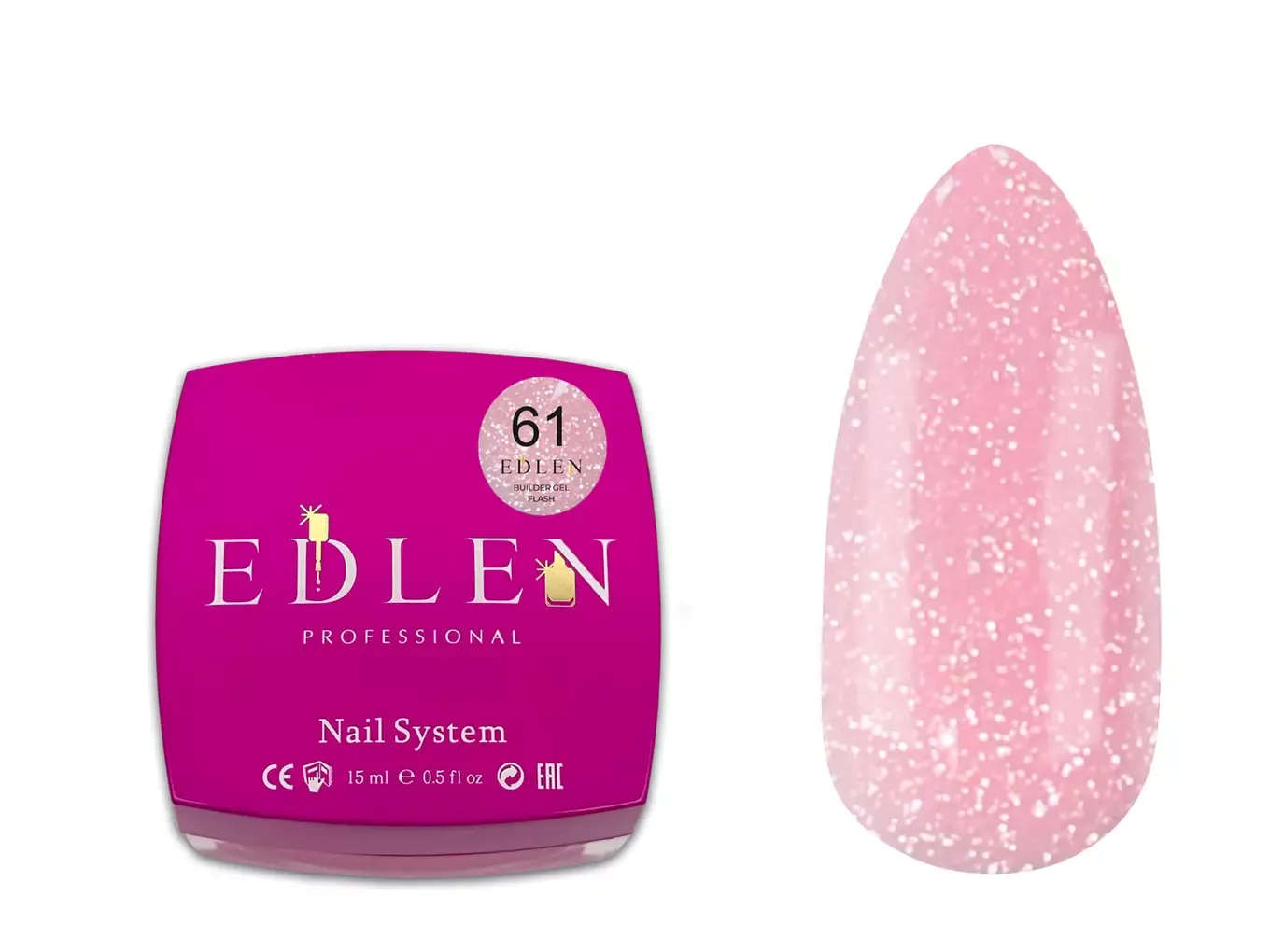 Edlen Builder Gel Flash №61, 30 мл