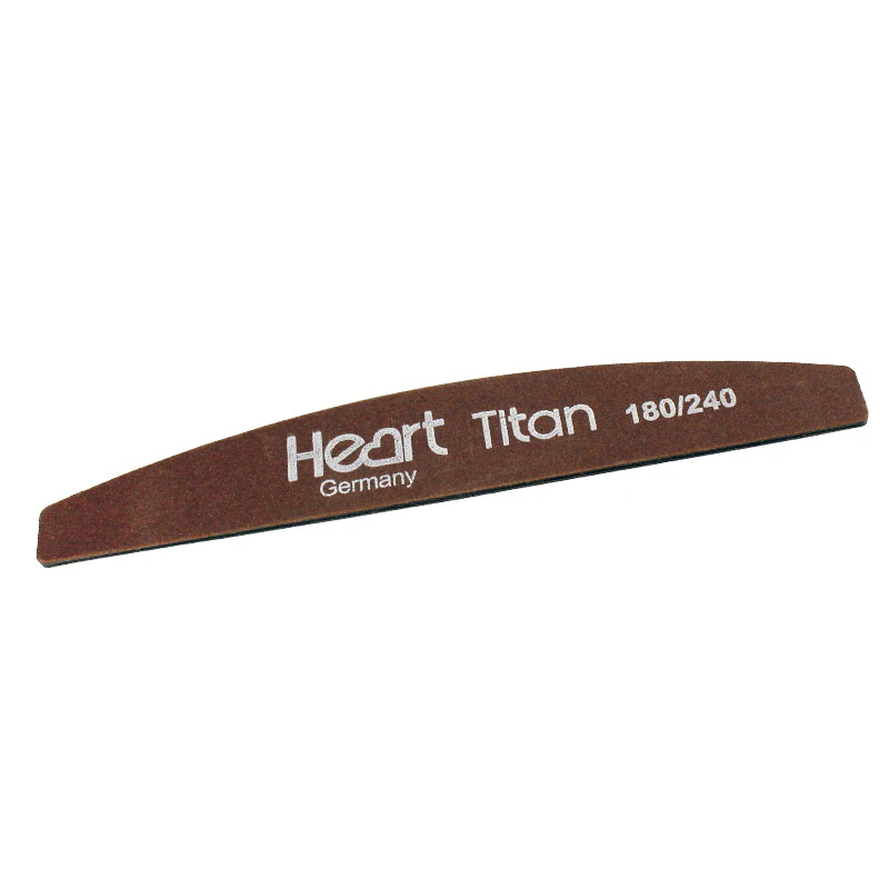 Пилка для нігтів HEART Half TITAN BROWN 180/240