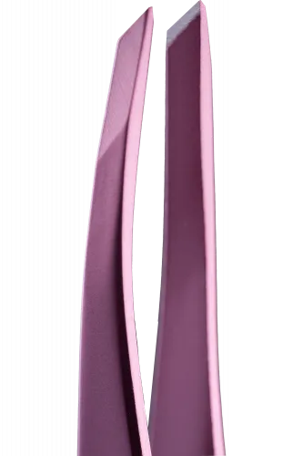 Пинцет ZOLA для бровей профессиональный, LIGHT PINK (скошенный)