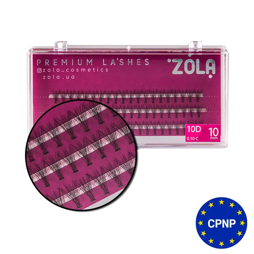 Ресницы-пучки ZOLA 10D (10mm)