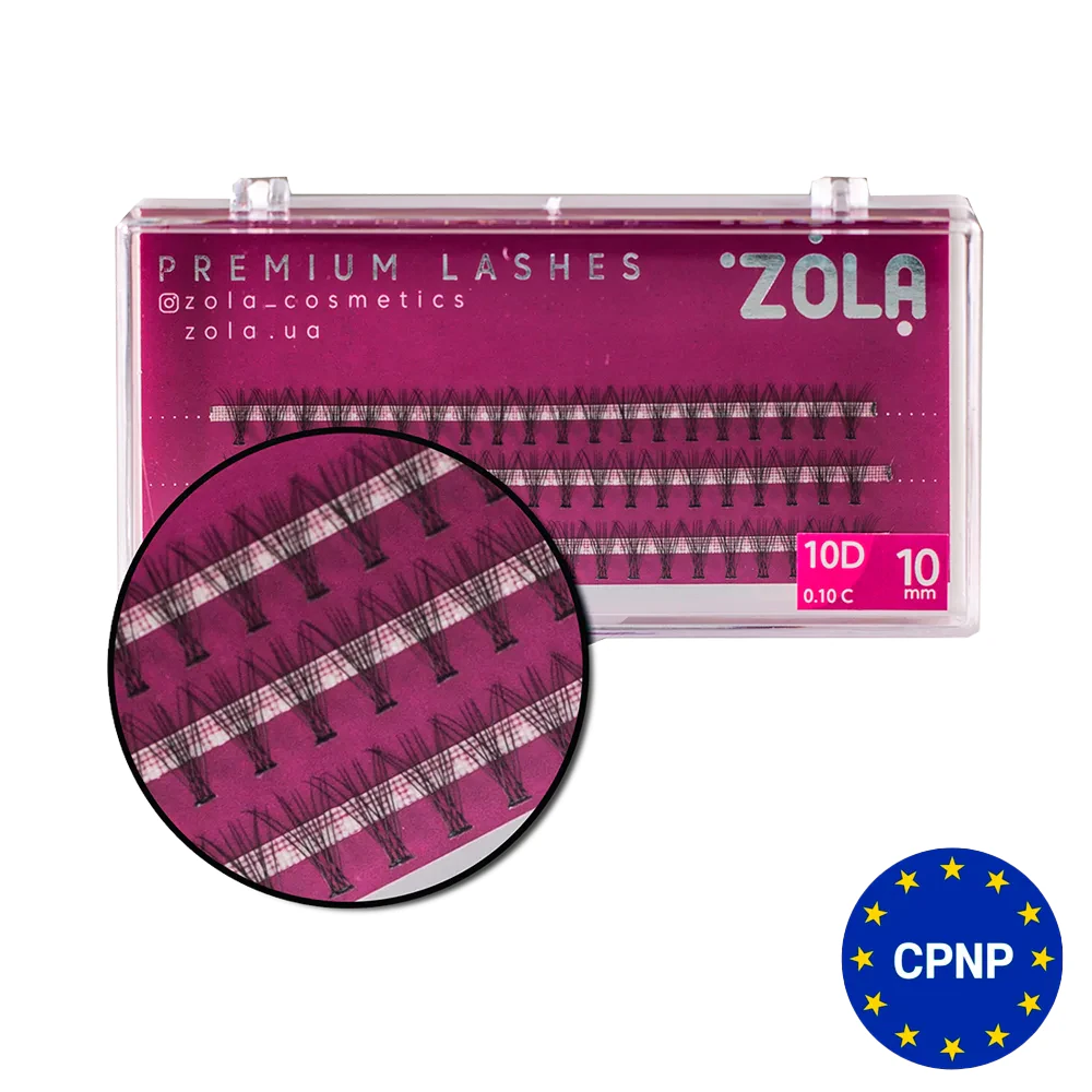 Ресницы-пучки ZOLA 10D (10mm)