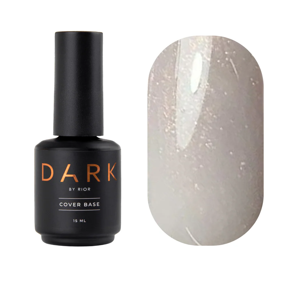 Dark Milk base Gold з шиммером, 15 мл, з пензлем