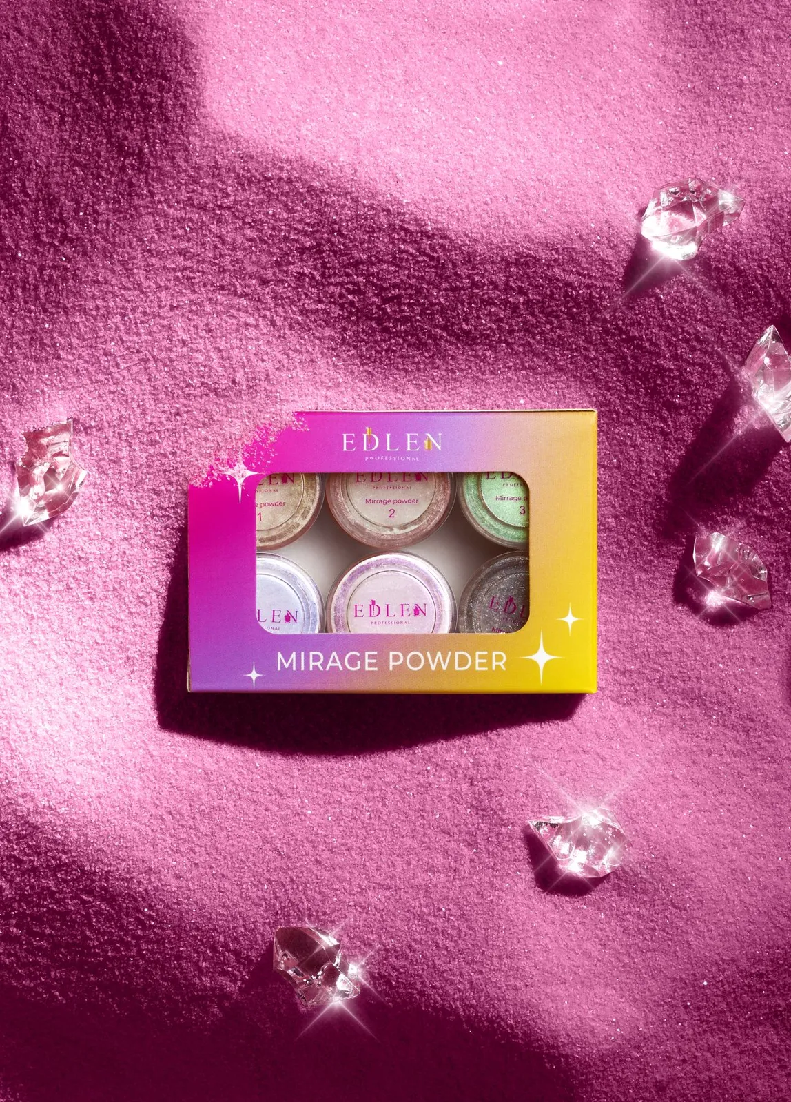 Сет втирок Edlen Mirrage powder, 6 шт