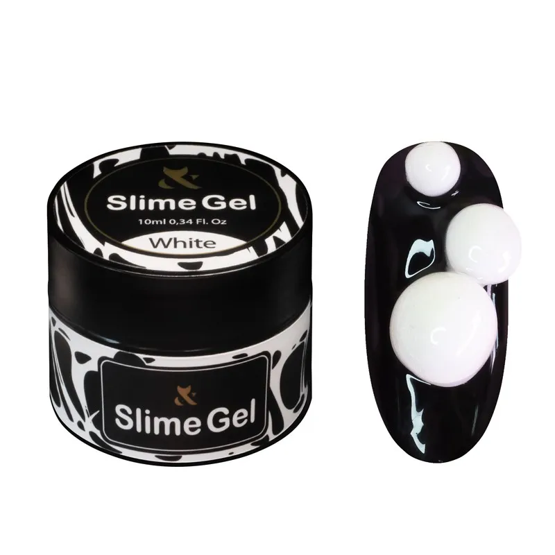 Гель-жуйка для дизайну нігтів F.O.X. Slime Gel White, 12 мл