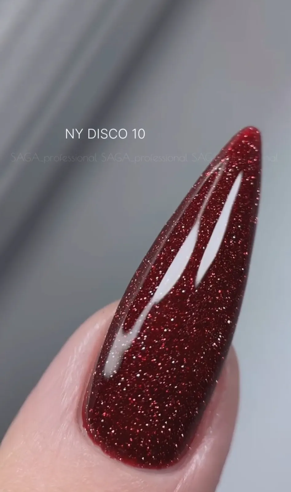 Гель-лак Saga, лімітована колекція NY DISCO №10, світловідбиваючий, 9 мл