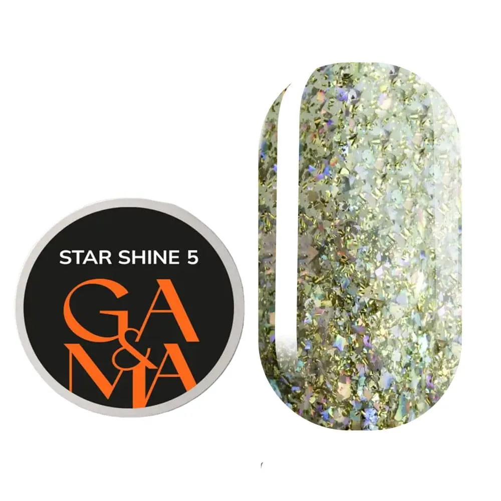 Гель-лак GÉMELY ex GA&MA Star Shine №5, 5 г