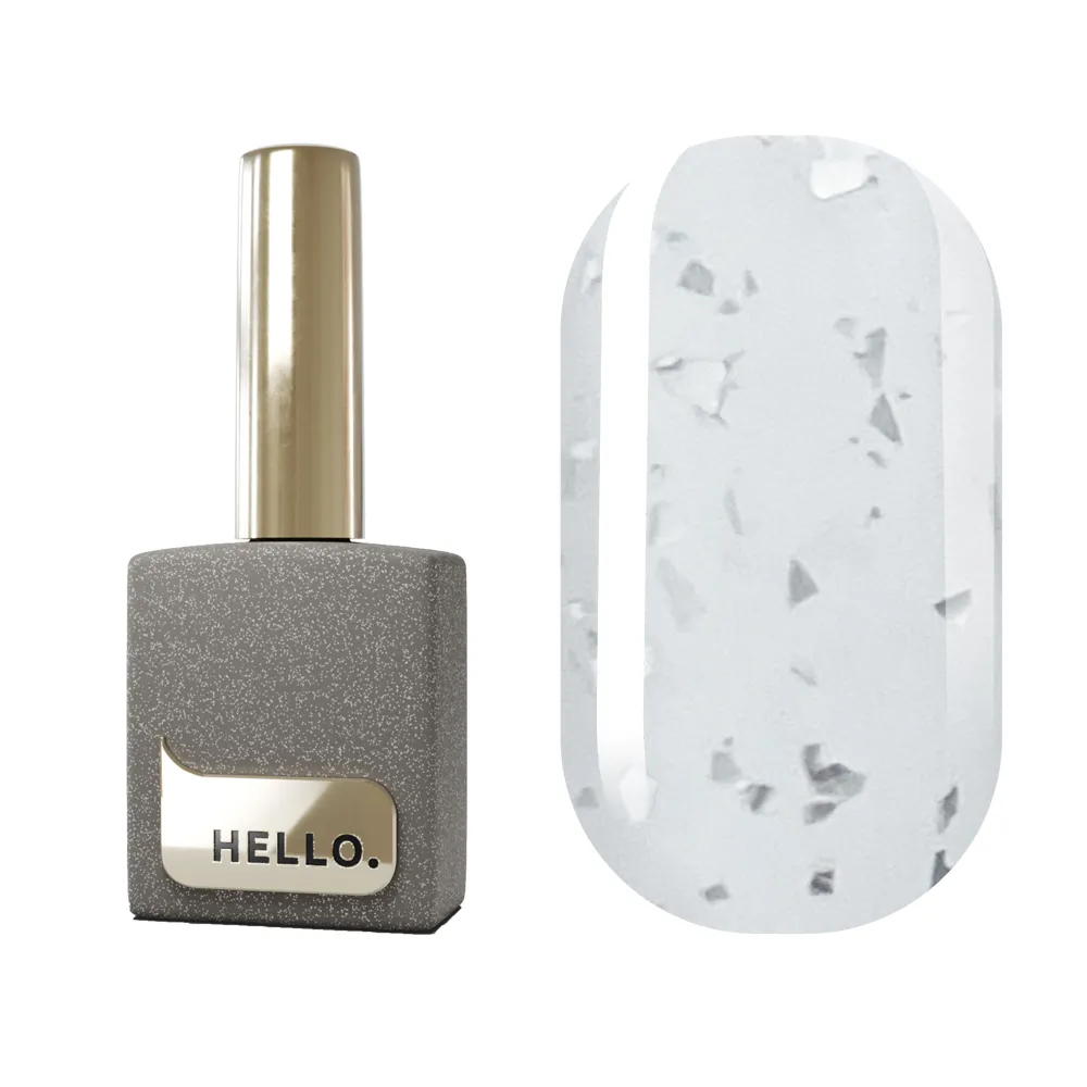 Топ HELLO Silver matte матовий без липкого шару, 15 мл