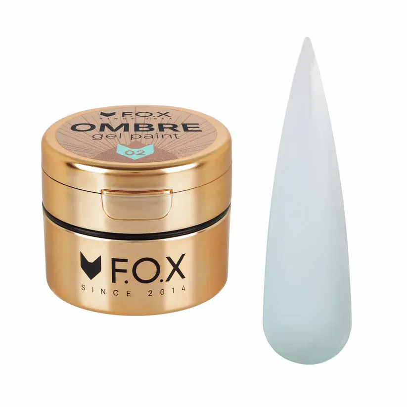 Гель-фарба для омбре F.O.X Ombre Gel Paint №002, 5 мл