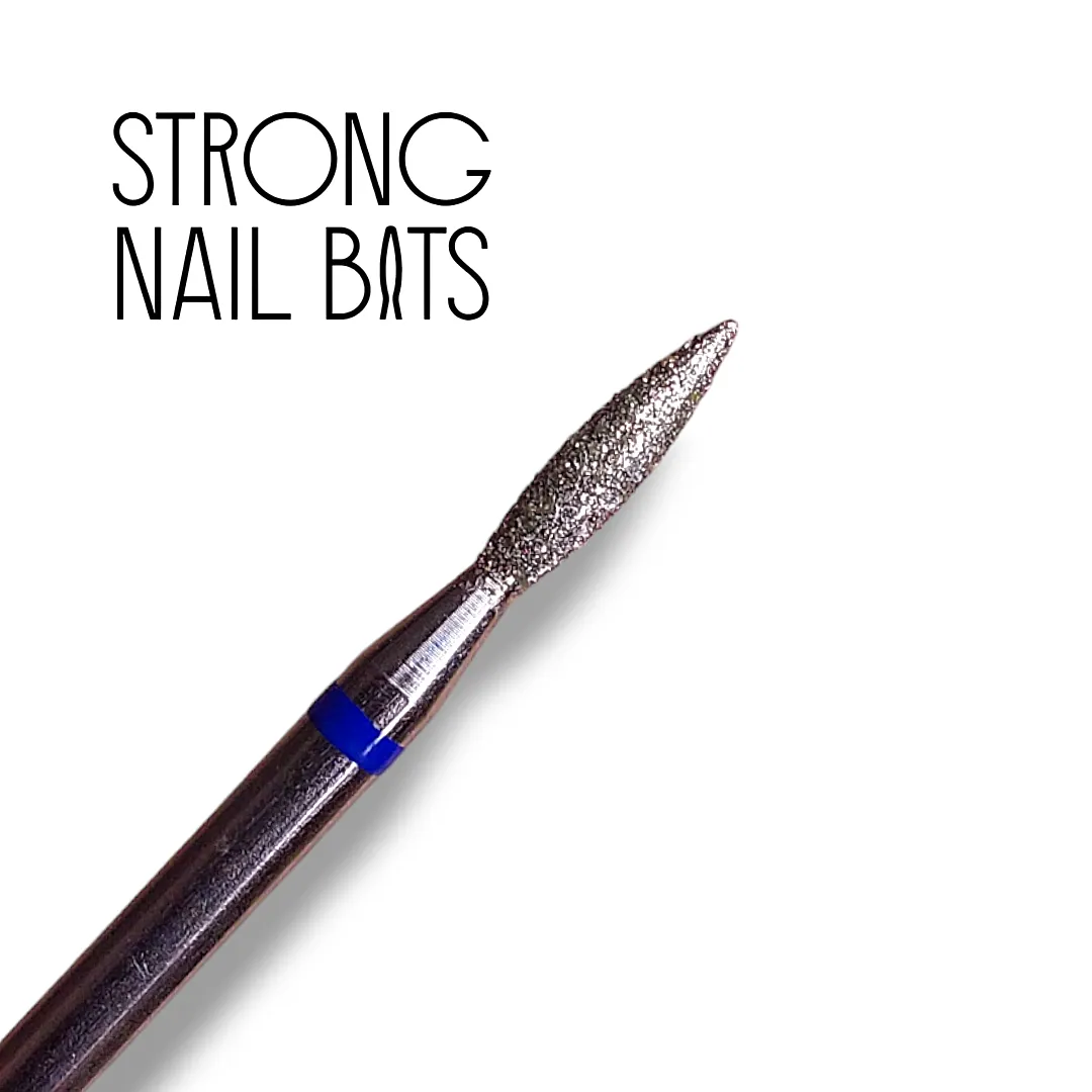 Фреза алмазная STRONG NAIL BITS пламя синяя 0,21 мм SET 10шт