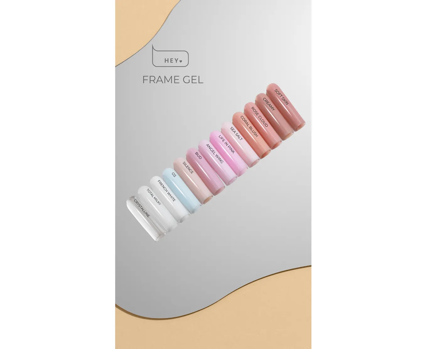 HEYLOVE Frame Gel "White French", білий, 30 мл