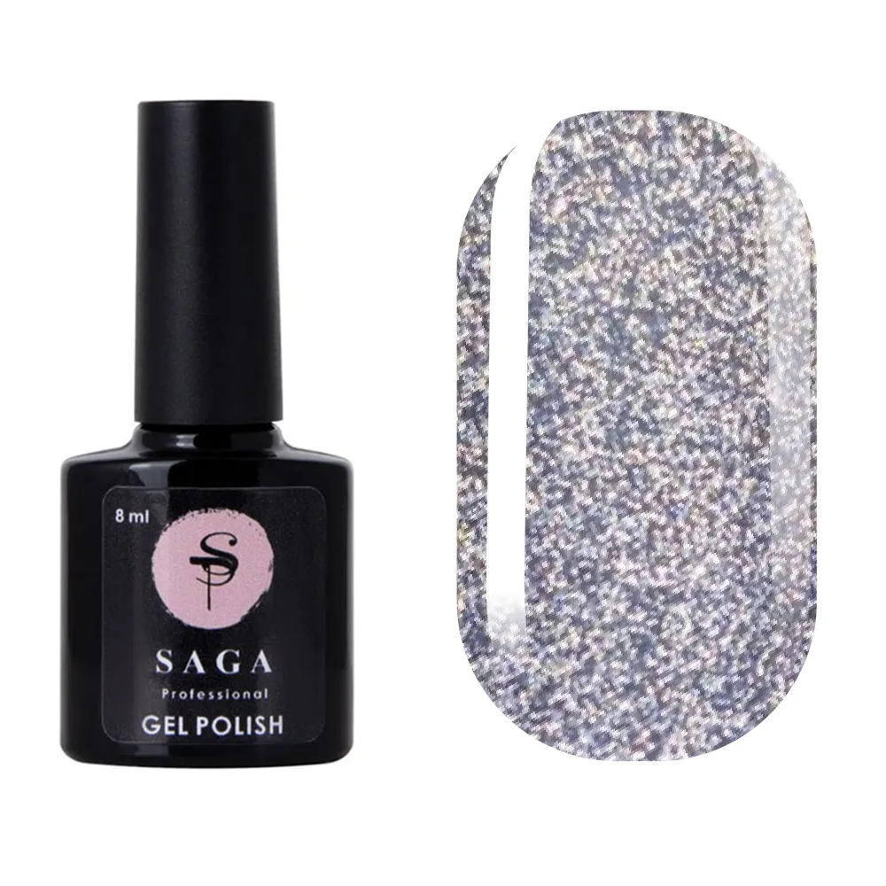 Гель-лак Saga Professional Fiery gel № 13 світловідбивний, 8 мл
