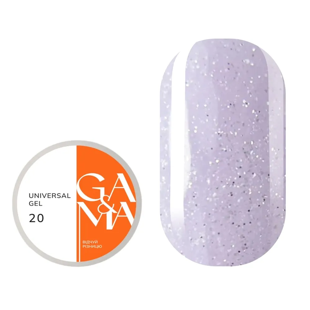 Жидкий гель GÉMELY ex GA&MA Universal gel №20, 15 мл
