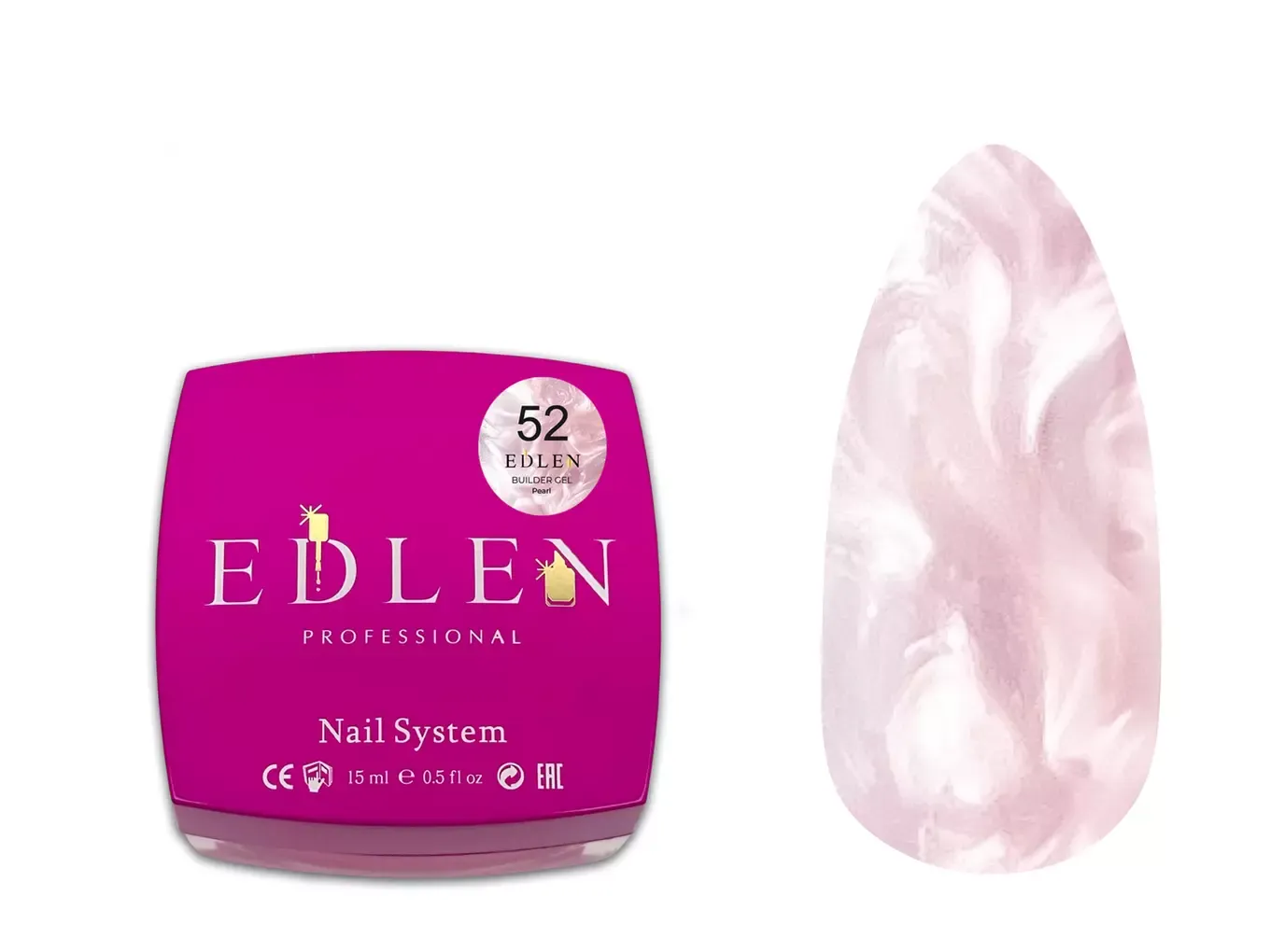 Edlen Builder Gel Pearl №52, 15 мл