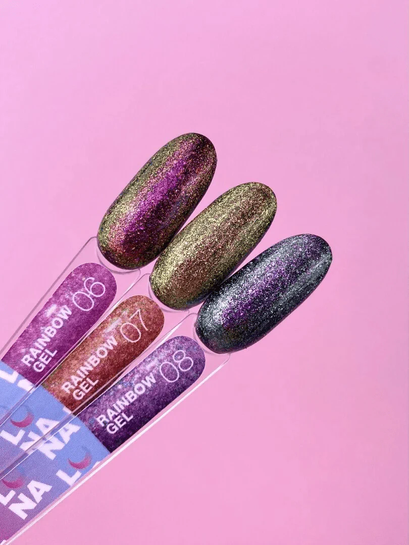 Гель-гліттер LUNA Rainbow Gel №6, 5 мл