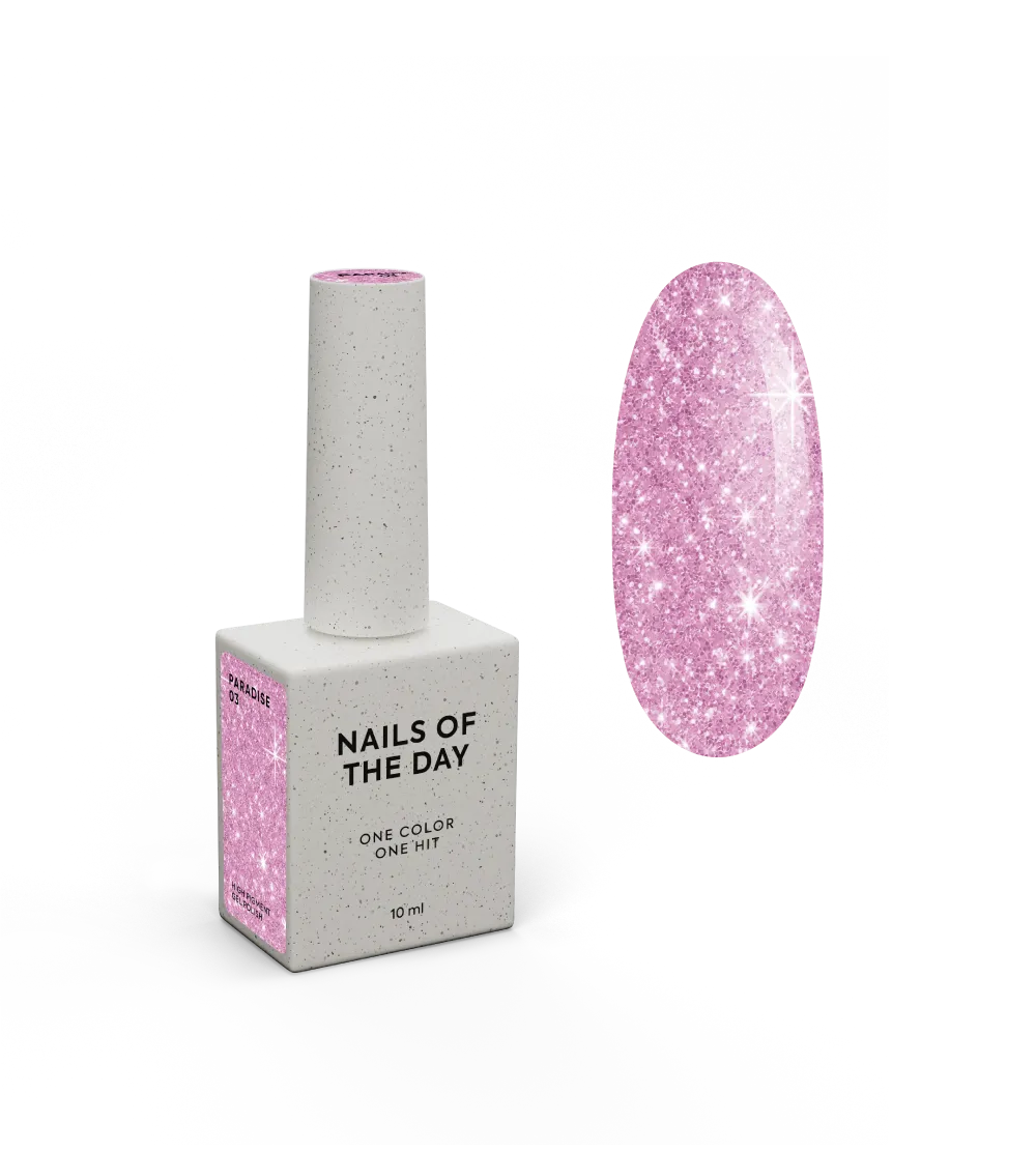 Гель-лак NAILSOFTHEDAY Let's special PARADISE №03, 10 мл - рожевий