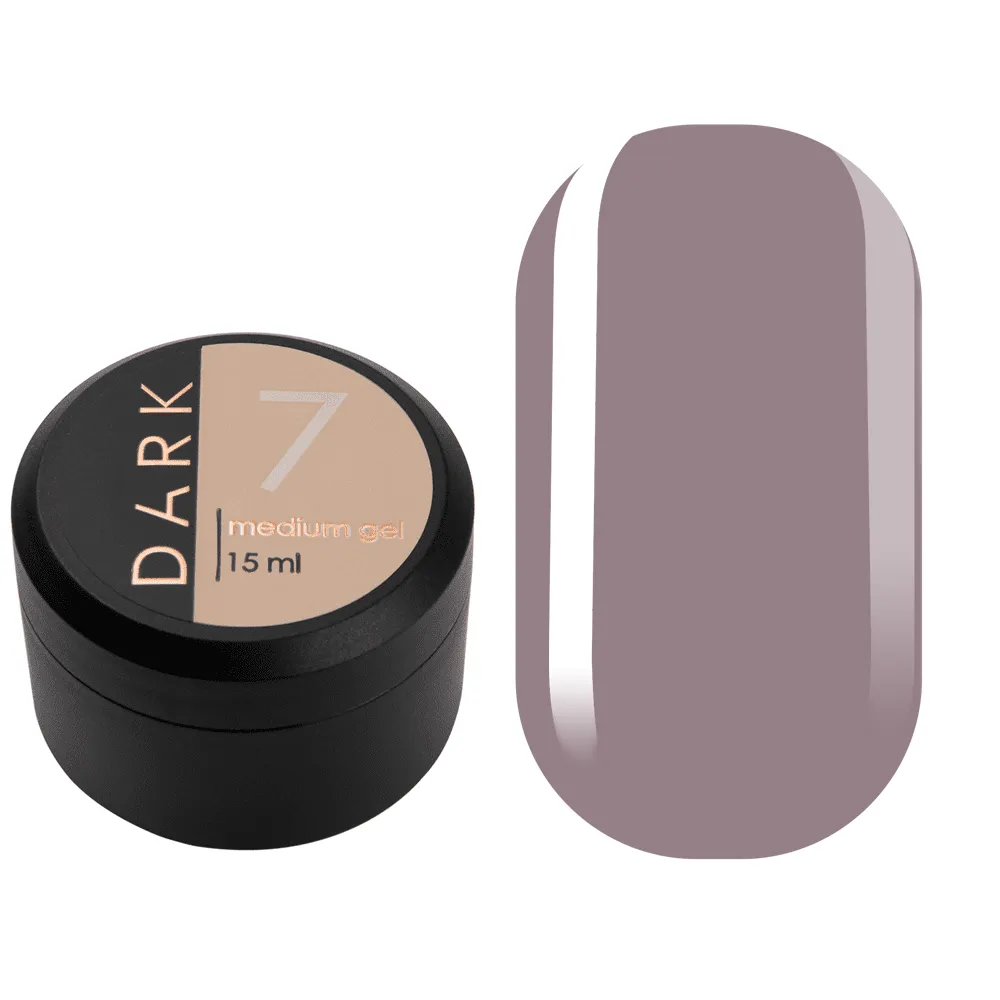 DARK Medium Gel №7, 15 мл, без пензлика