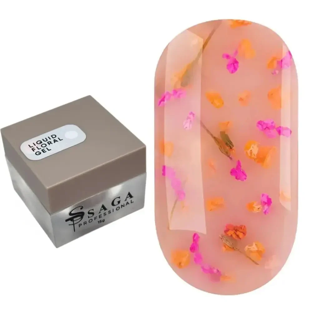 Гель для нарощування Saga Professional LIQUID FLORAL GEL №06, 15 мл