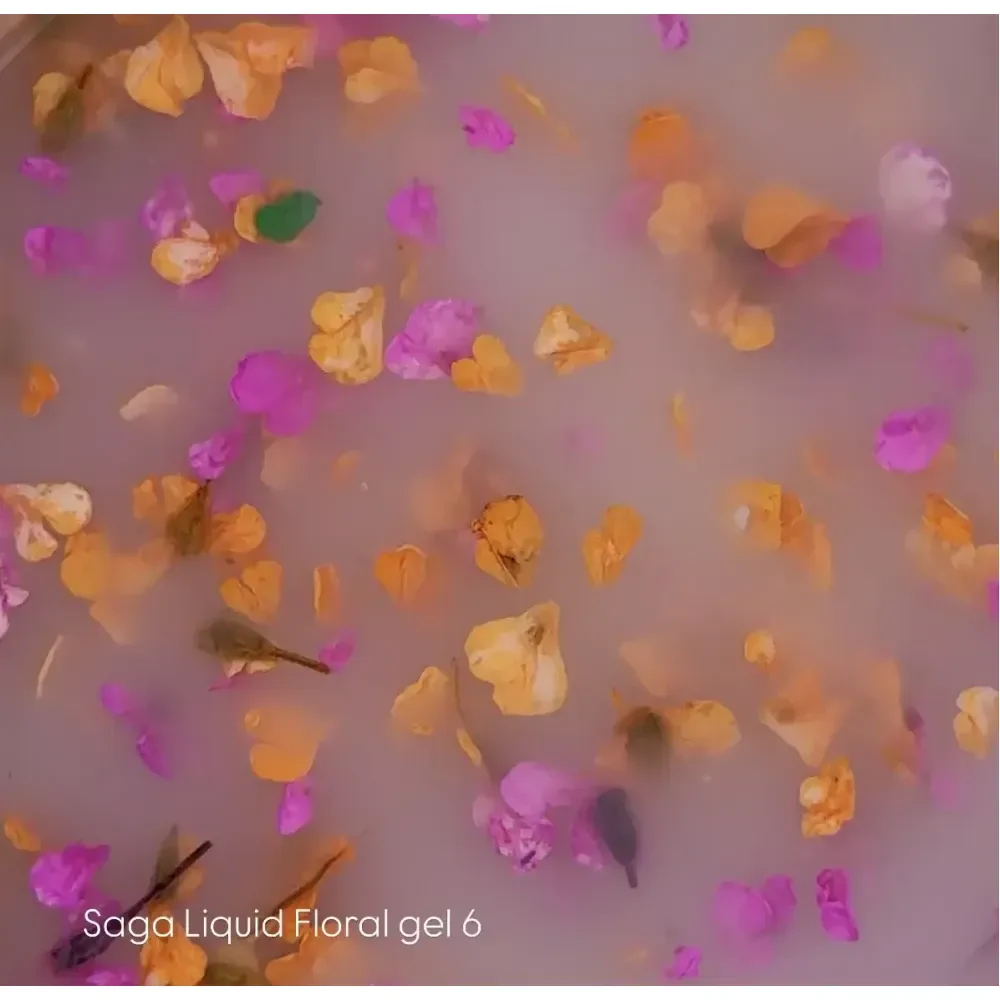 Гель для нарощування Saga Professional LIQUID FLORAL GEL №06, 15 мл