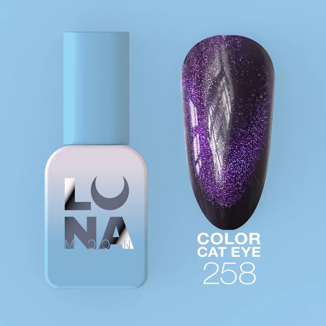 Гель-лак LUNA Color Cat Eye №258, 13ml