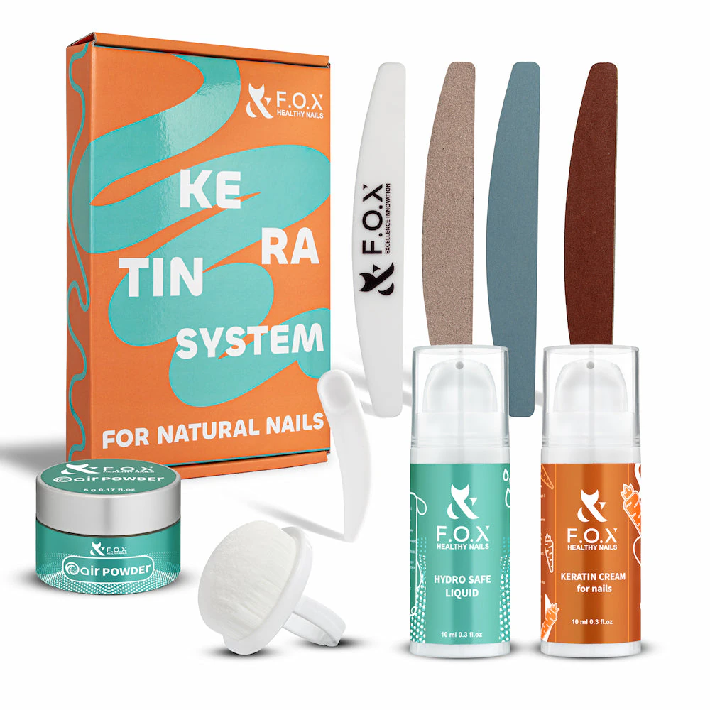 Набір Кератинова система для натуральних нігтів F.O.X Keratin System for natural nails, 1 шт